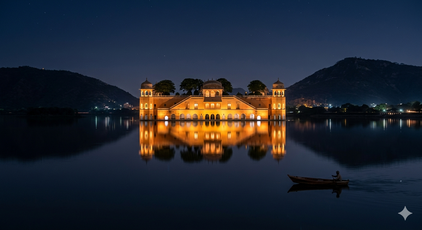 jal mahal at night