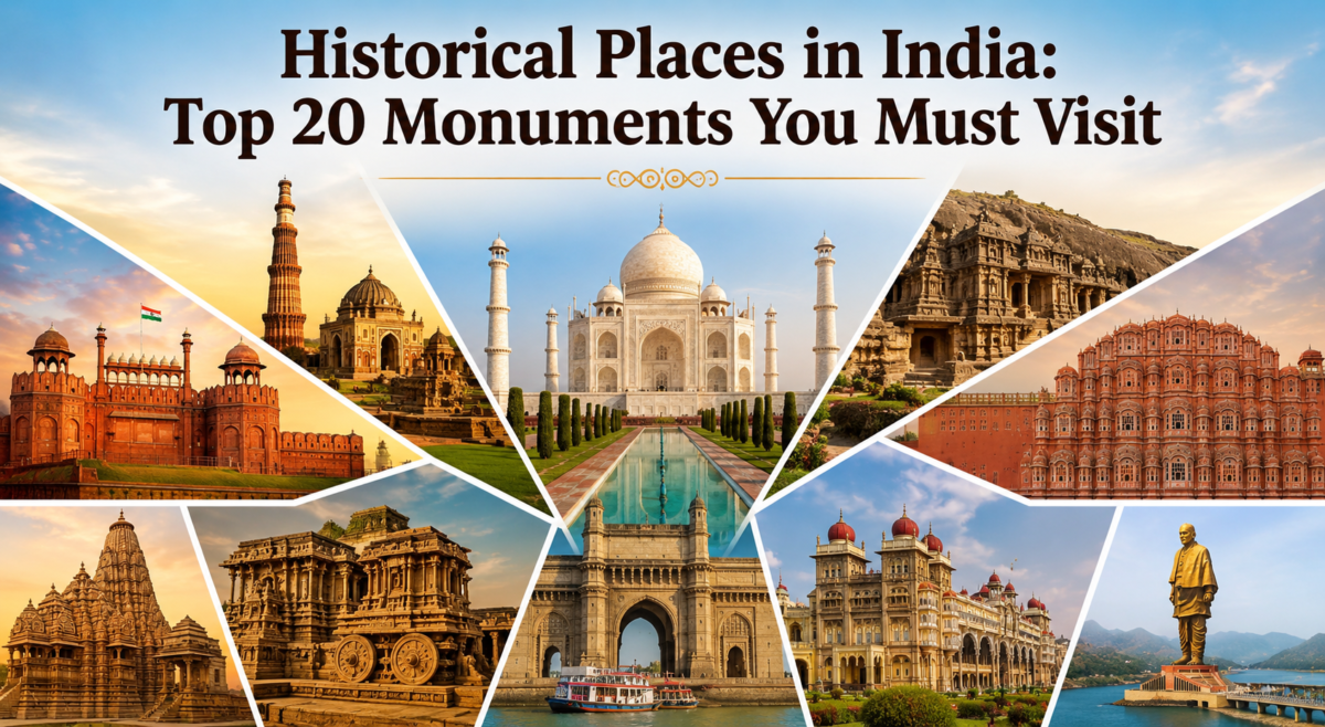 Historical Places in India: Top 20 Monuments You Must Visit (2026)