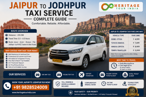 Jaipur to Jodhpur Taxi Service