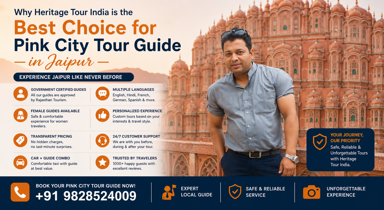 Why Heritage Tour India is the Best Choice for Pink City Tour Guide in Jaipur