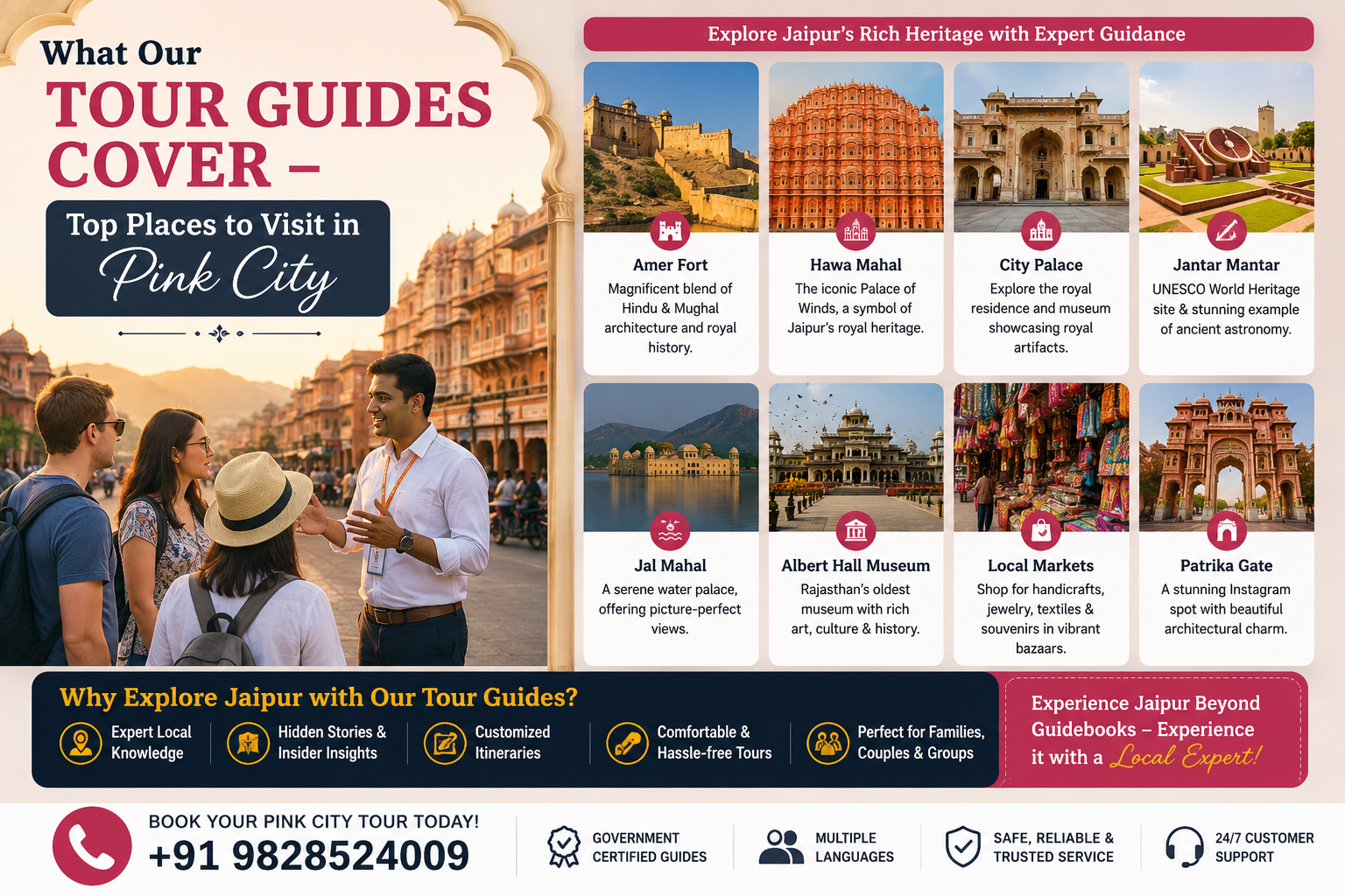 What Our Tour Guides Cover – Top Places to Visit in Pink City