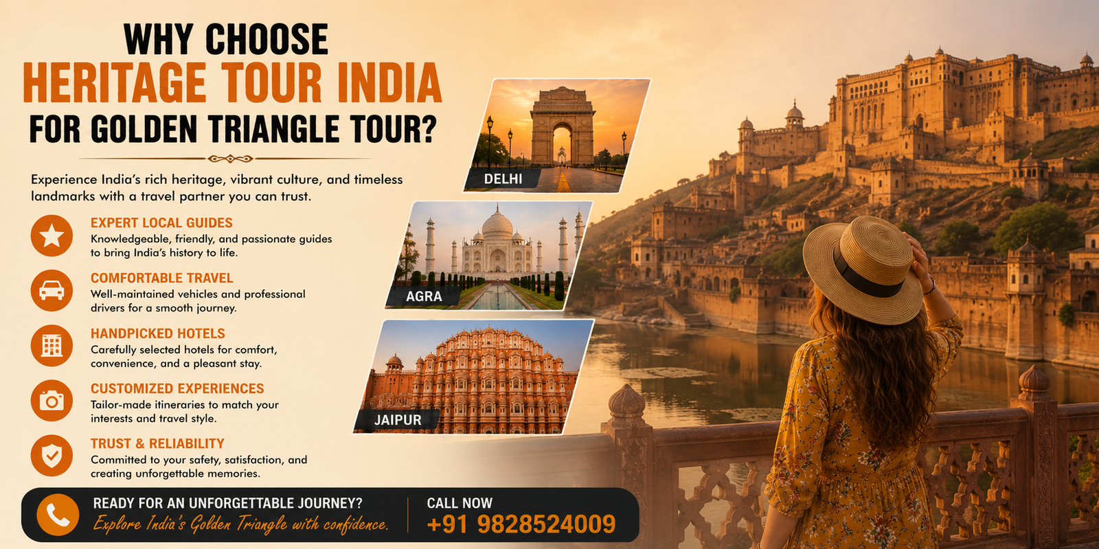 Why Choose Heritage Tour India for Golden Triangle Tour?