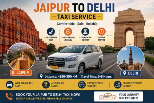 Jaipur to Delhi Taxi Service