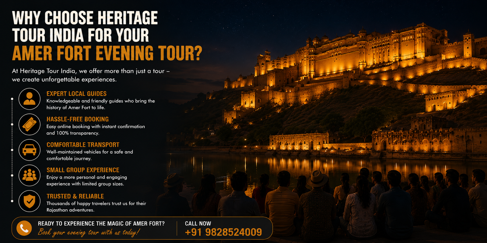 Why Choose Heritage Tour India for Your Amer Fort Evening Tour?