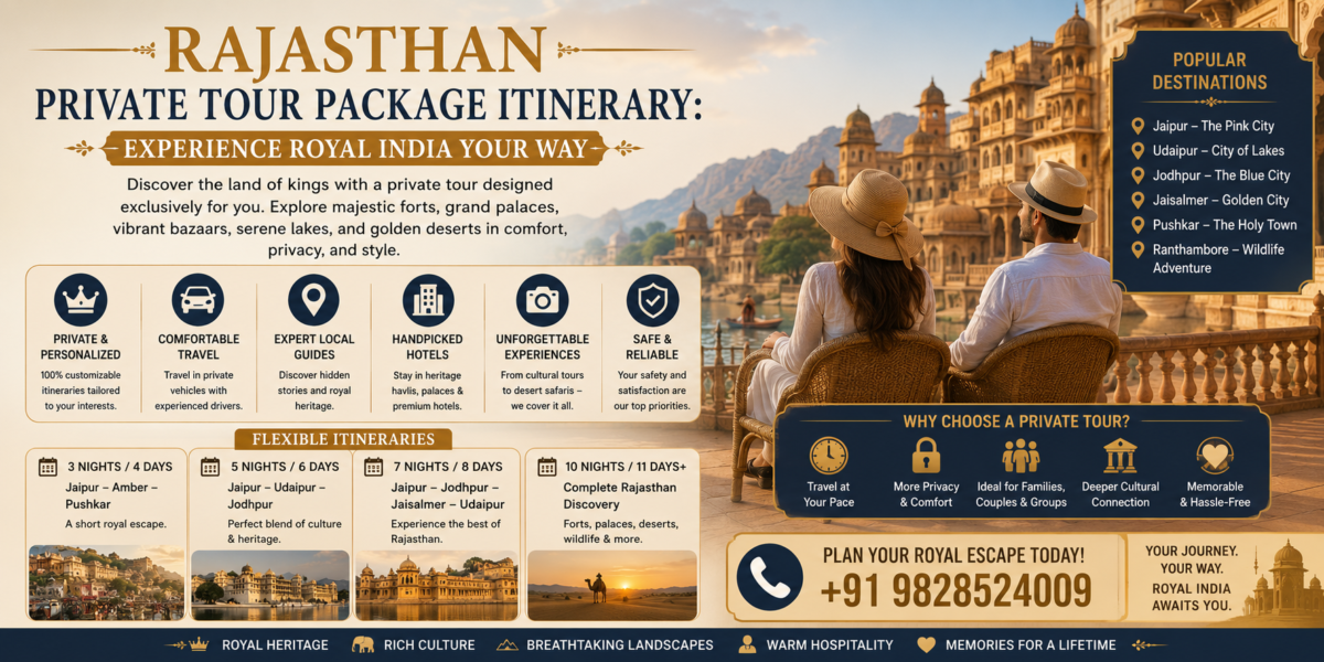Rajasthan Private Tour Package Itinerary: Experience Royal India Your Way