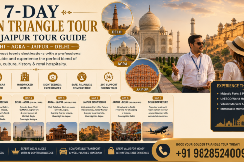 7-Day Golden Triangle Tour with Jaipur Tour Guide
