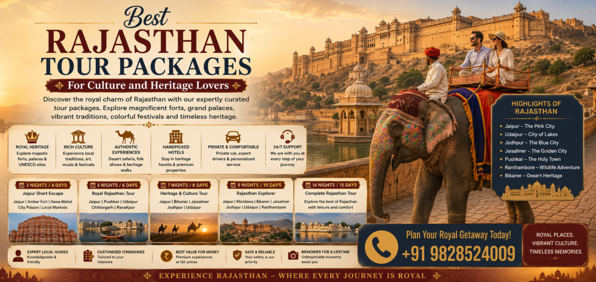 Best Rajasthan Tour Packages for Culture and Heritage Lovers