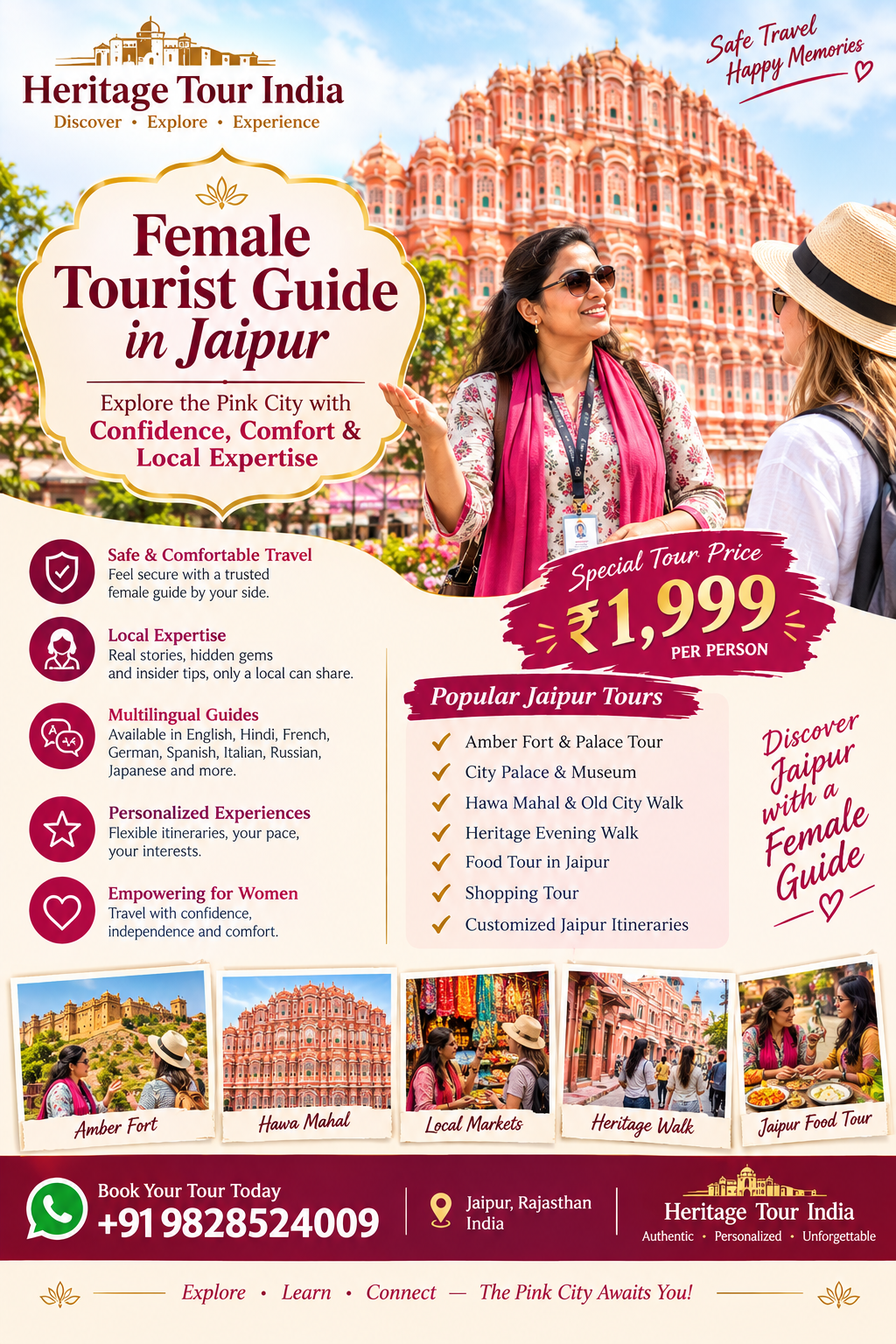 Female Tourist Guide in Jaipur – Explore the Pink City with Confidence, Comfort ...